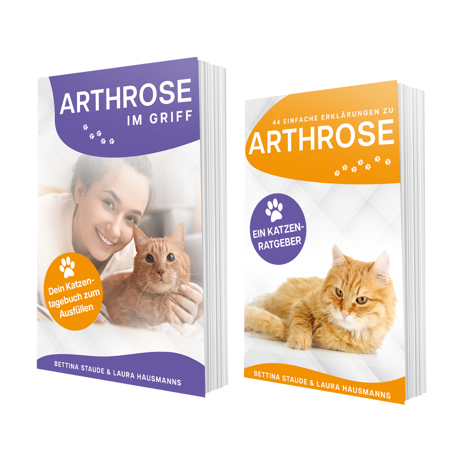 Ratgeber und Tagebuch Arthrose bei der Katze, Cover-Set