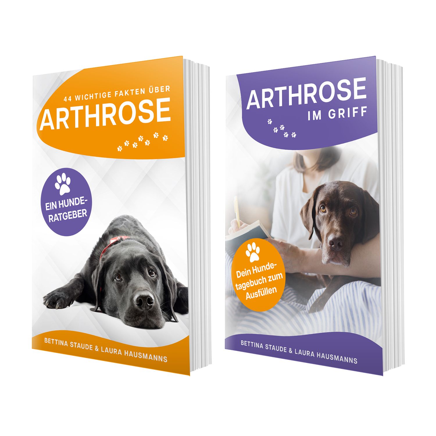 Ratgeber und Tagebuch Arthrose beim Hund, Cover-Set